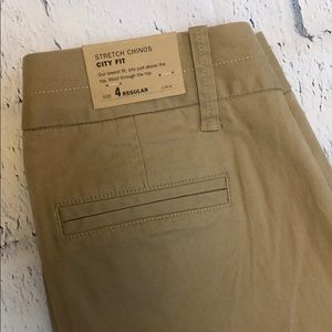 NWT- J.Crew Stretch Chinos Size 4
